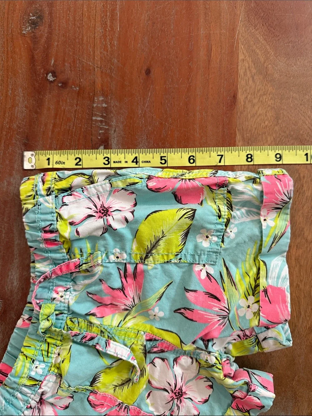 Carter’s Green Blue Floral Shorts size 4